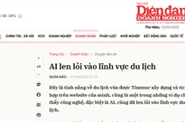 Công nghệ AI len lỏi vào lĩnh vực du lịch tại Việt Nam